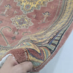 6x9 Copper Geometric Handmade Cotton & Wool Silk Touch Rug | Premium Luxury Area Rug