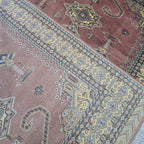 6x9 Copper Geometric Handmade Cotton & Wool Silk Touch Rug | Premium Luxury Area Rug