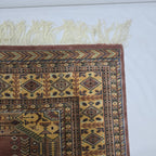 6x9 Copper Geometric Handmade Cotton & Wool Silk Touch Rug | Premium Luxury Area Rug