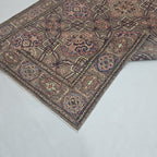 6x9 Brown Super Kazak Geometric Area Rug | Handmade Wool & Cotton Rug