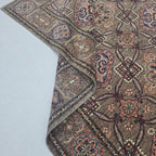 6x9 Brown Super Kazak Geometric Area Rug | Handmade Wool & Cotton Rug