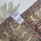 2.5x4 Red Super Kazak Geometric Area Rug | Handmade Wool & Cotton Rug