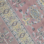 4x6 Orange Kafkazi Geometric Area Rug | Handmade Wool, Cotton & Silk Rug
