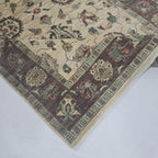 5x8 Beige Chobi Floral Area Rug | Handmade Wool & Cotton Rug
