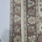 5x8 Beige Chobi Floral Area Rug | Handmade Wool & Cotton Rug