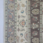 5x6 Beige Chobi Floral Area Rug | Handmade Wool & Cotton Rug