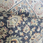 3x5 Gray Chobi Floral Area Rug | Handmade Wool & Cotton Rug