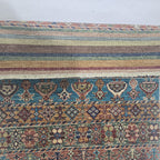 2.5x4 Multi Khurjeen Rainbow Area Rug | Handmade Wool & Cotton Rug