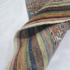 2.5x4 Multi Khurjeen Rainbow Area Rug | Handmade Wool & Cotton Rug