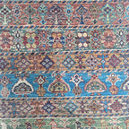 2.5x4 Multi Khurjeen Rainbow Area Rug | Handmade Wool & Cotton Rug