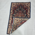 2x3 Red Heriz Floral Area Rug | Handmade Wool & Cotton Rug