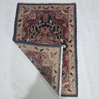 2x3 Red Heriz Floral Area Rug | Handmade Wool & Cotton Rug