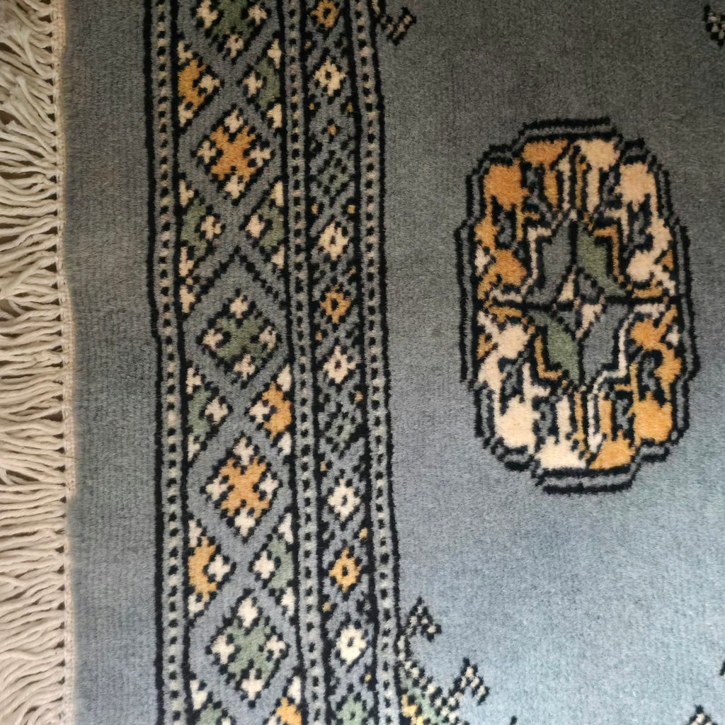 Gray Heritage Geometric Elephant Foot Car Mat | Handmade Cotton & Wool