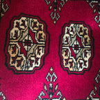 Ruby Red Heritage Elephant Foot Car Mat | Handmade Cotton & Wool
