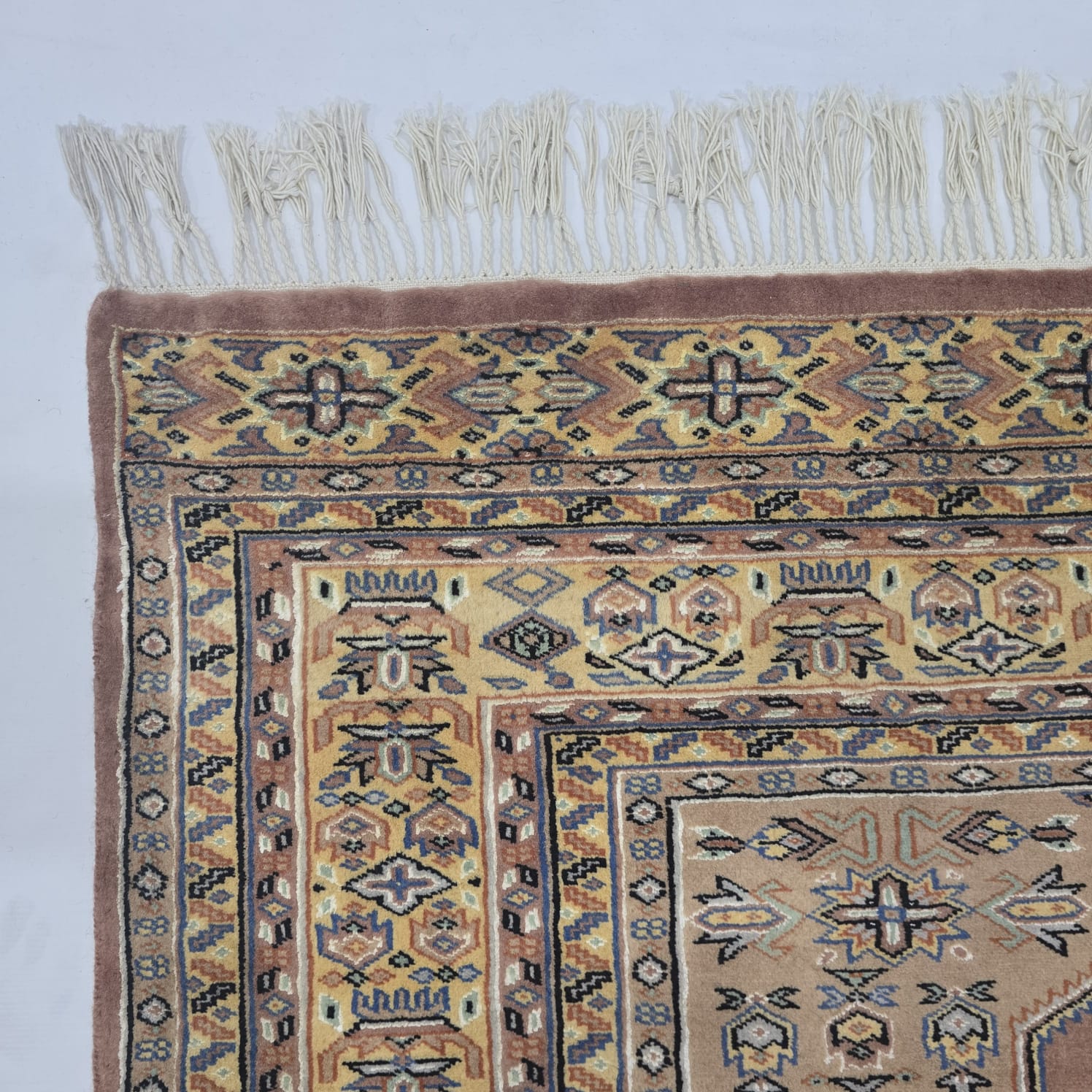 6x9 Copper Geometric Handmade Cotton & Wool Silk Touch Rug | Premium Luxury Area Rug