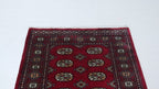 3x5 Red Mori Bokhara Geometric Handmade Cotton & Wool Rug | Premium Luxury Area Rug